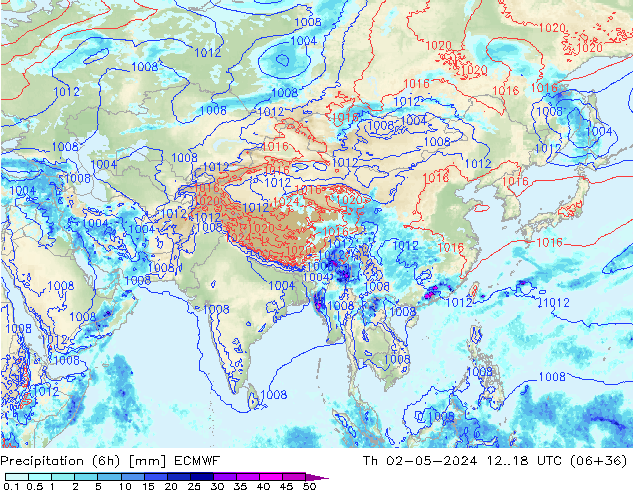 Z500/Rain (+SLP)/Z850 ECMWF чт 02.05.2024 18 UTC