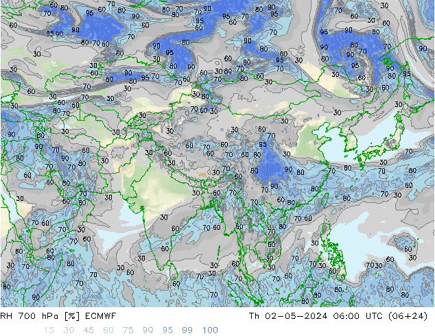 RV 700 hPa ECMWF do 02.05.2024 06 UTC