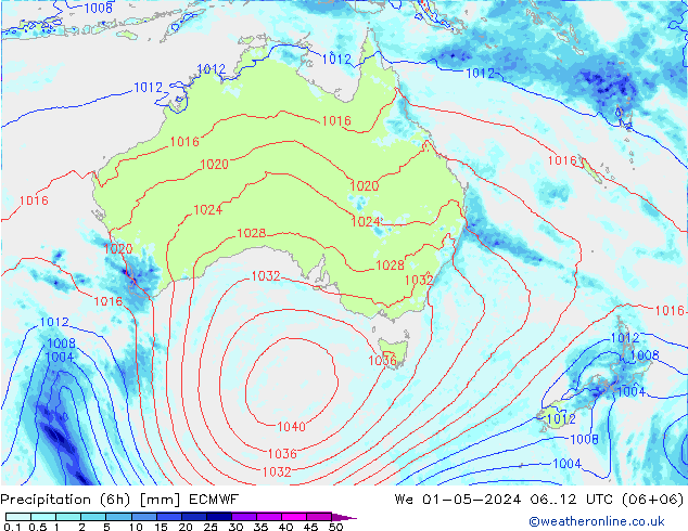 Z500/Rain (+SLP)/Z850 ECMWF  01.05.2024 12 UTC