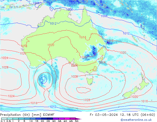 Z500/Rain (+SLP)/Z850 ECMWF Fr 03.05.2024 18 UTC