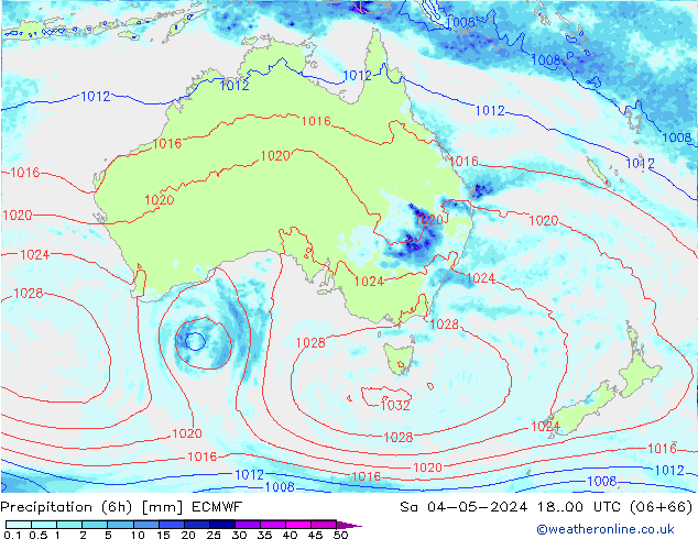 Z500/Rain (+SLP)/Z850 ECMWF sab 04.05.2024 00 UTC