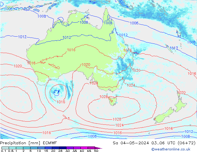 precipitação ECMWF Sáb 04.05.2024 06 UTC