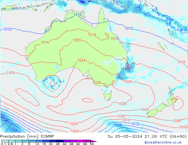 Niederschlag ECMWF So 05.05.2024 00 UTC