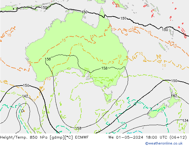 Z500/Rain (+SLP)/Z850 ECMWF mié 01.05.2024 18 UTC