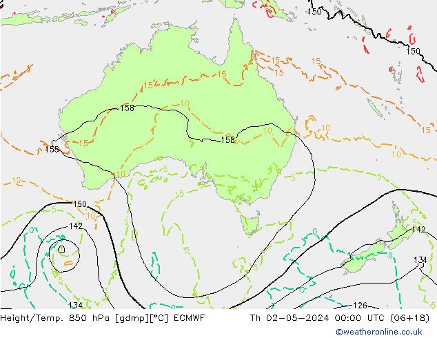 Z500/Rain (+SLP)/Z850 ECMWF  02.05.2024 00 UTC