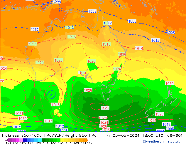 Thck 850-1000 hPa ECMWF Sex 03.05.2024 18 UTC