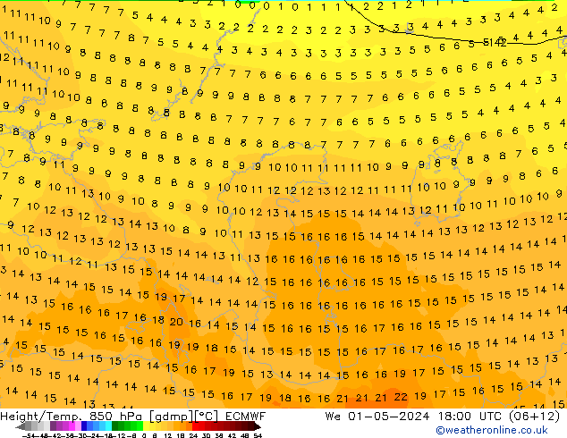 Z500/Rain (+SLP)/Z850 ECMWF We 01.05.2024 18 UTC