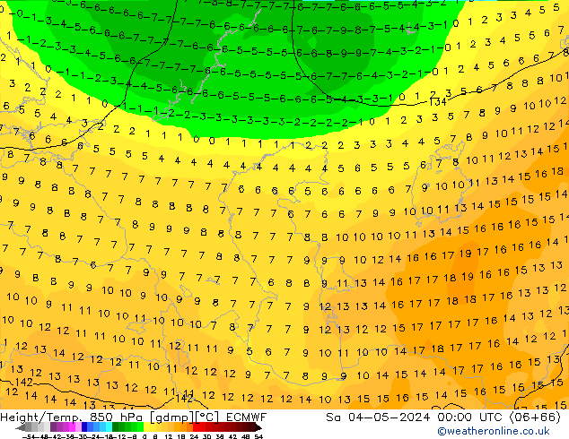 Z500/Rain (+SLP)/Z850 ECMWF Sa 04.05.2024 00 UTC