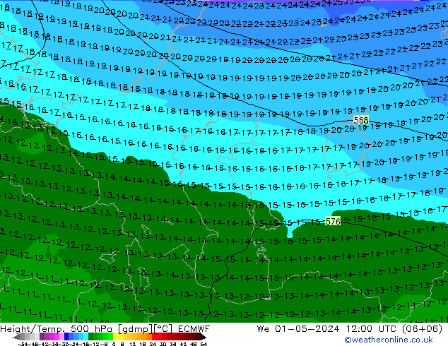 Z500/Regen(+SLP)/Z850 ECMWF wo 01.05.2024 12 UTC