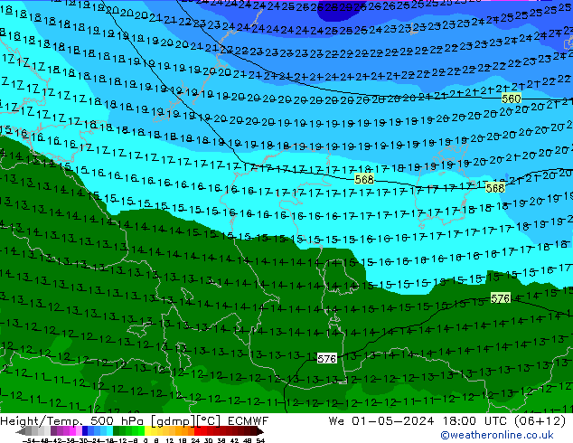 Z500/Rain (+SLP)/Z850 ECMWF St 01.05.2024 18 UTC