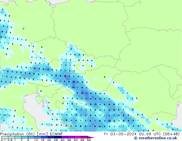 Z500/Rain (+SLP)/Z850 ECMWF  03.05.2024 06 UTC