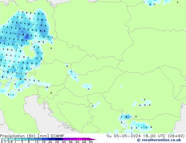 Z500/Rain (+SLP)/Z850 ECMWF Su 05.05.2024 00 UTC