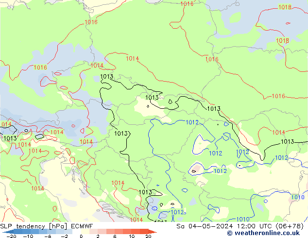 Y. Basıncı eğilimi ECMWF Cts 04.05.2024 12 UTC