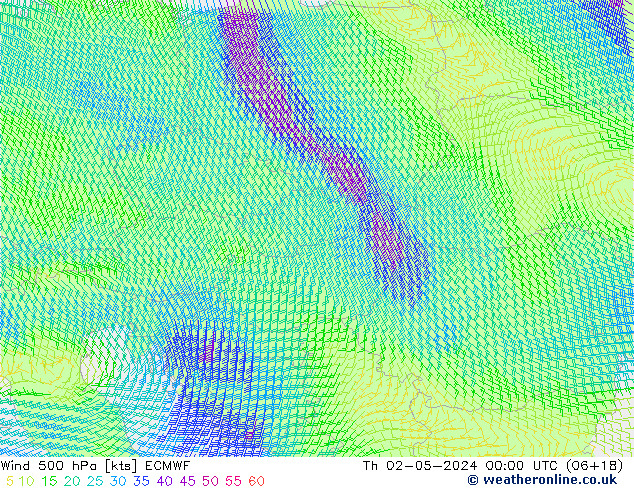  500 hPa ECMWF  02.05.2024 00 UTC
