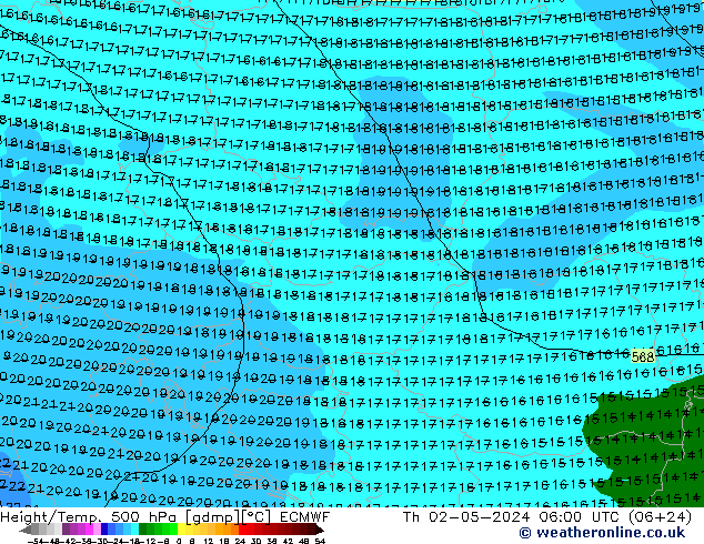 Z500/Regen(+SLP)/Z850 ECMWF do 02.05.2024 06 UTC