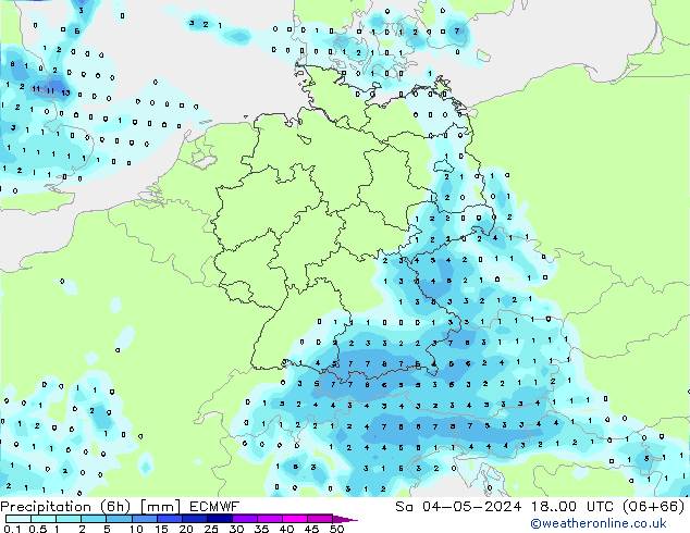 Z500/Rain (+SLP)/Z850 ECMWF сб 04.05.2024 00 UTC