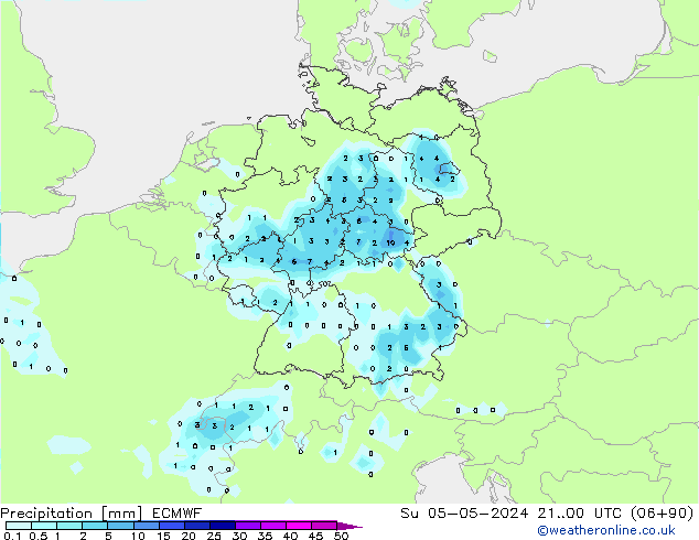 Précipitation ECMWF dim 05.05.2024 00 UTC