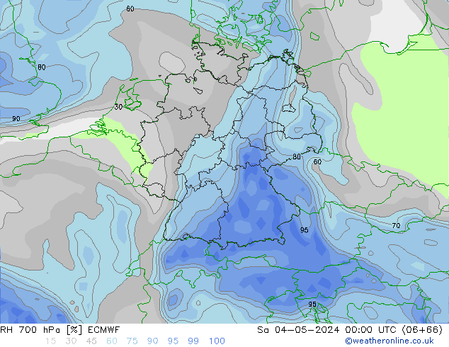 RH 700 hPa ECMWF Sa 04.05.2024 00 UTC