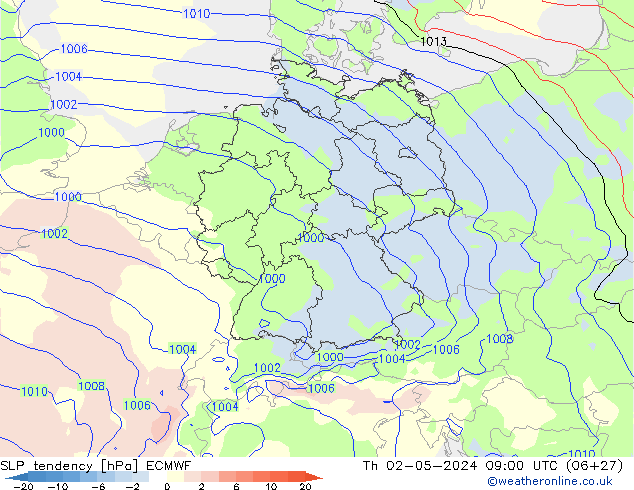 Y. Basıncı eğilimi ECMWF Per 02.05.2024 09 UTC