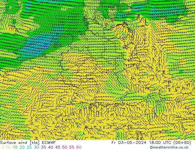 Prec 6h/Wind 10m/950 ECMWF Fr 03.05.2024 18 UTC