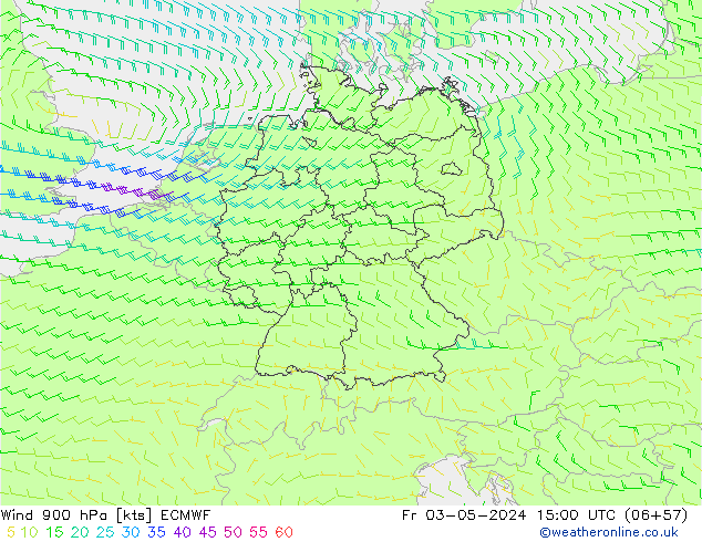  900 hPa ECMWF  03.05.2024 15 UTC