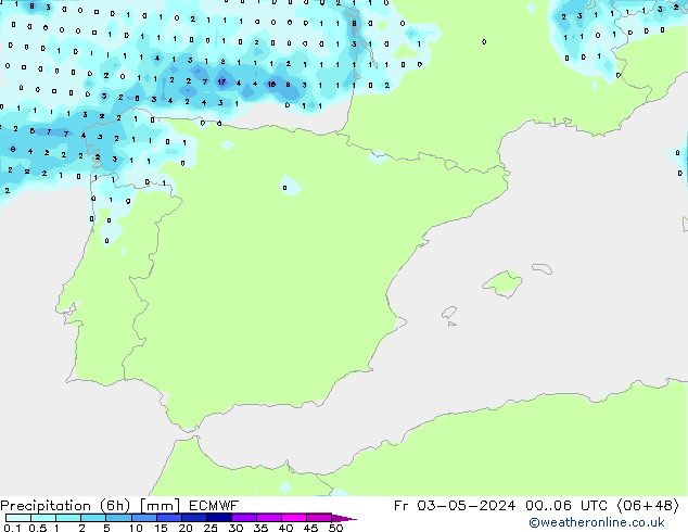 Z500/Rain (+SLP)/Z850 ECMWF pt. 03.05.2024 06 UTC