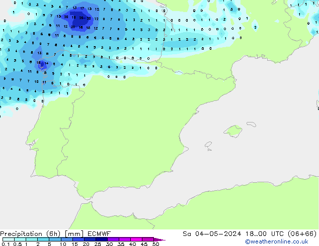 Z500/Rain (+SLP)/Z850 ECMWF сб 04.05.2024 00 UTC