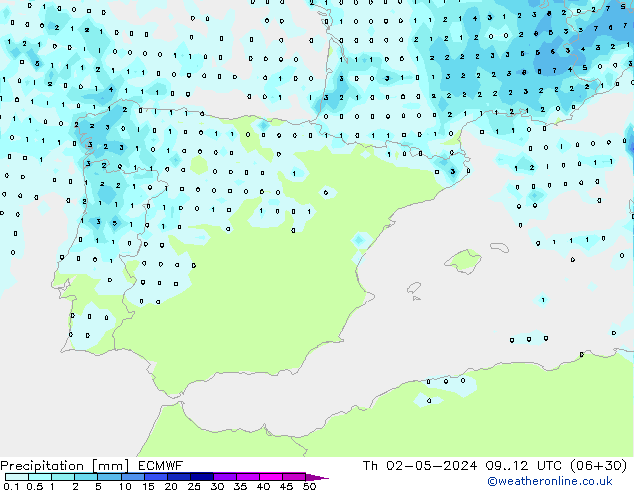 Précipitation ECMWF jeu 02.05.2024 12 UTC