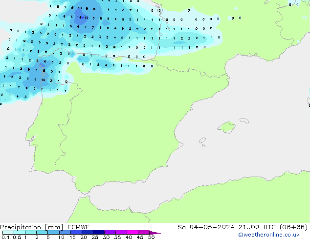 Precipitación ECMWF sáb 04.05.2024 00 UTC