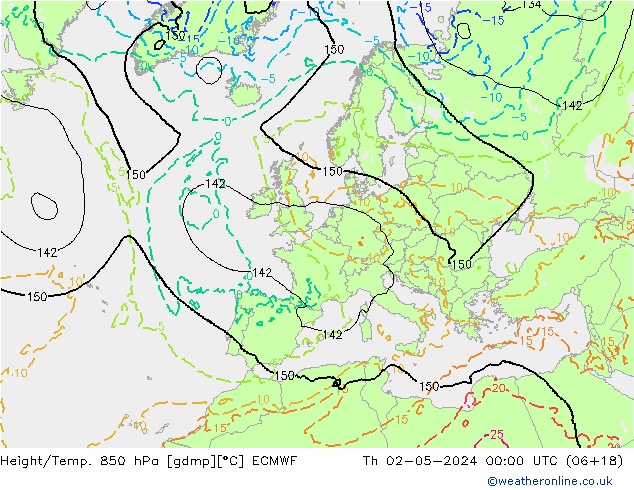 Z500/Rain (+SLP)/Z850 ECMWF Qui 02.05.2024 00 UTC