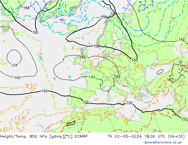 Z500/Rain (+SLP)/Z850 ECMWF чт 02.05.2024 18 UTC