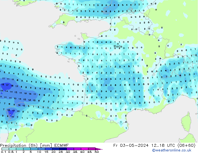 Z500/Rain (+SLP)/Z850 ECMWF Pá 03.05.2024 18 UTC