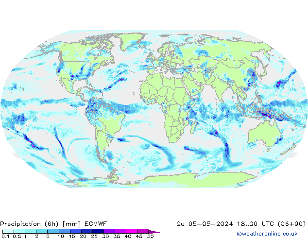 Z500/Rain (+SLP)/Z850 ECMWF Dom 05.05.2024 00 UTC