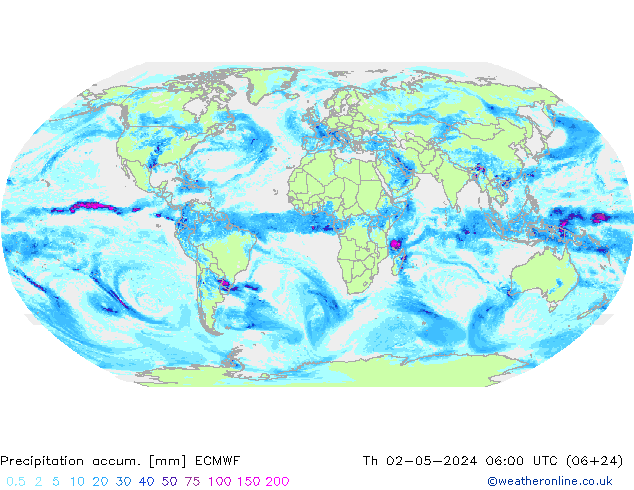 Nied. akkumuliert ECMWF Do 02.05.2024 06 UTC