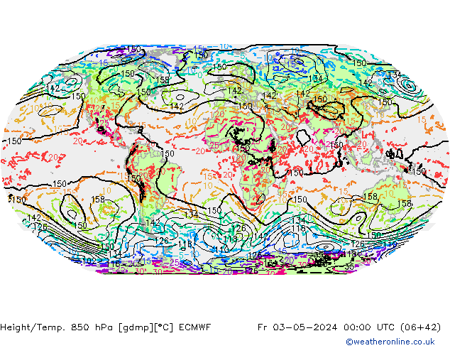 Z500/Rain (+SLP)/Z850 ECMWF Sex 03.05.2024 00 UTC