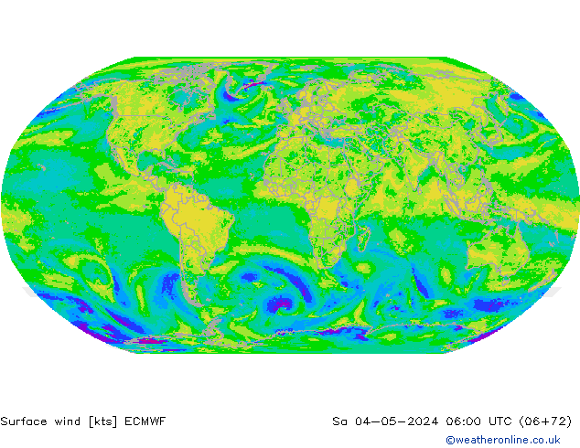 Prec 6h/Wind 10m/950 ECMWF Sa 04.05.2024 06 UTC