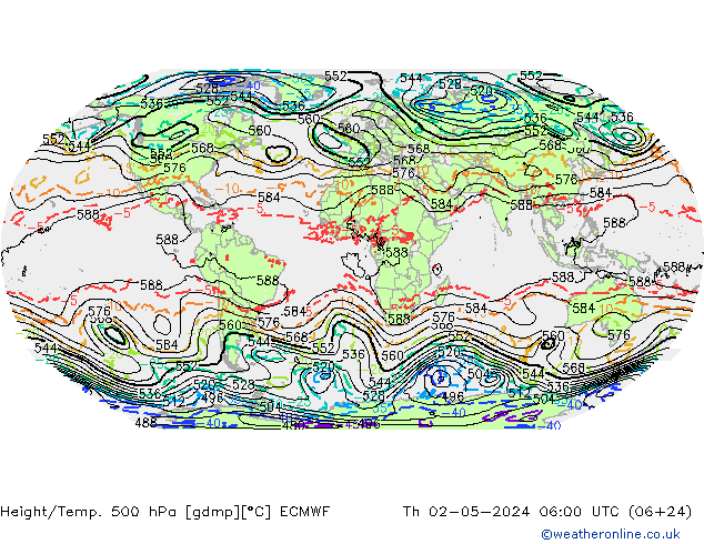 Z500/Rain (+SLP)/Z850 ECMWF Qui 02.05.2024 06 UTC