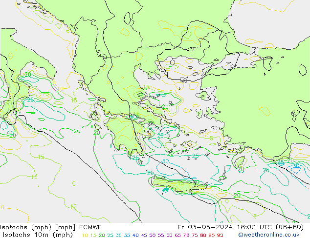 Isotachs (mph) ECMWF Fr 03.05.2024 18 UTC