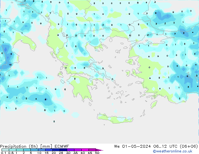 Z500/Rain (+SLP)/Z850 ECMWF mié 01.05.2024 12 UTC