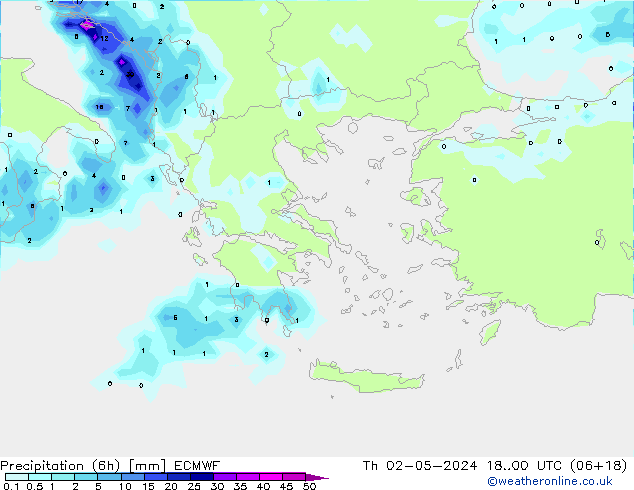 Z500/Rain (+SLP)/Z850 ECMWF Th 02.05.2024 00 UTC