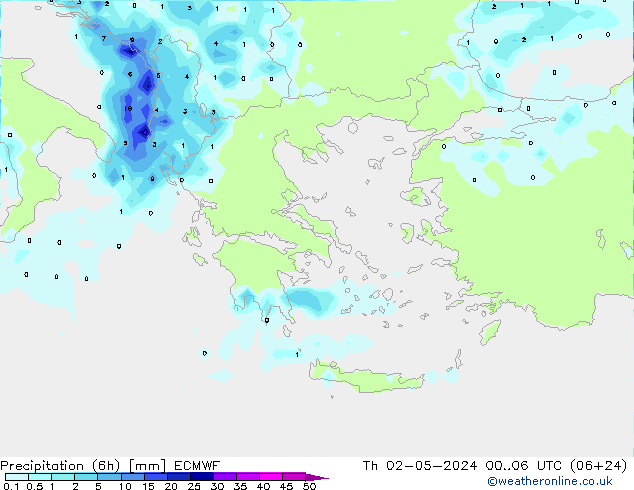 Z500/Rain (+SLP)/Z850 ECMWF  02.05.2024 06 UTC