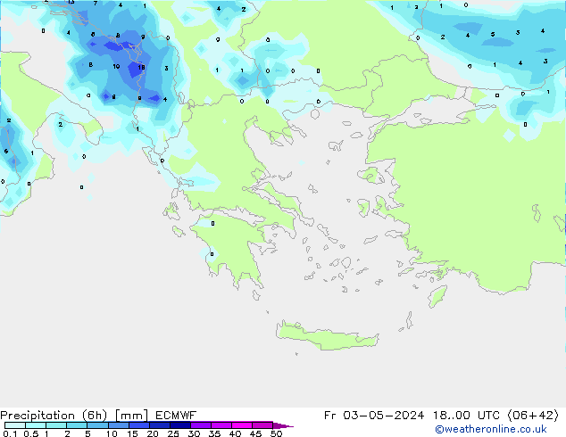 Z500/Rain (+SLP)/Z850 ECMWF ven 03.05.2024 00 UTC