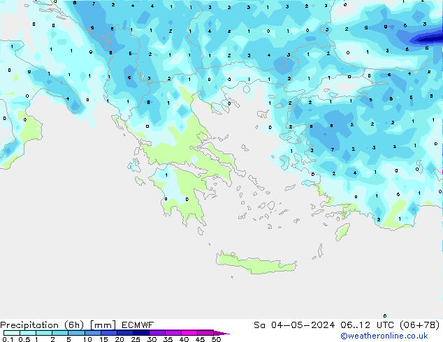 Z500/Rain (+SLP)/Z850 ECMWF Sáb 04.05.2024 12 UTC