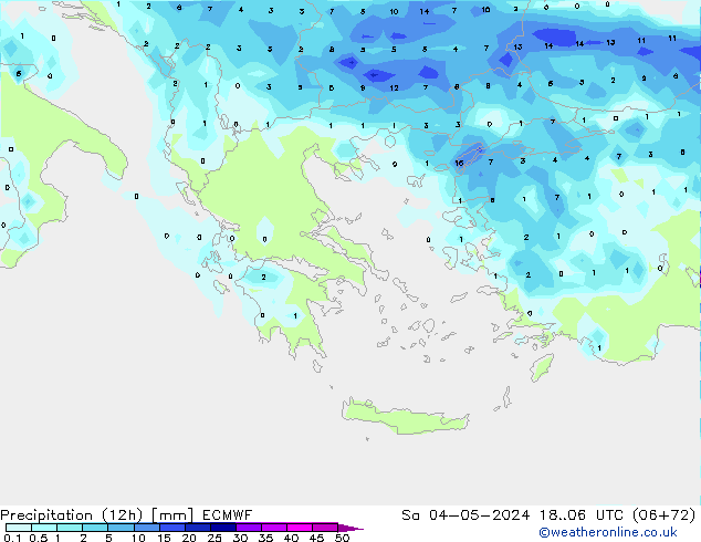 opad (12h) ECMWF so. 04.05.2024 06 UTC