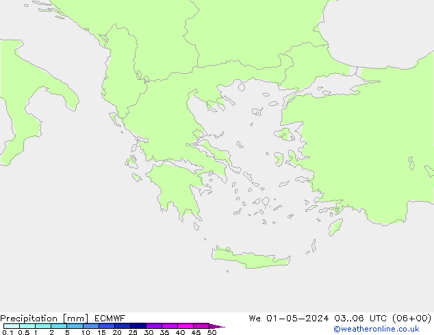 Precipitación ECMWF mié 01.05.2024 06 UTC