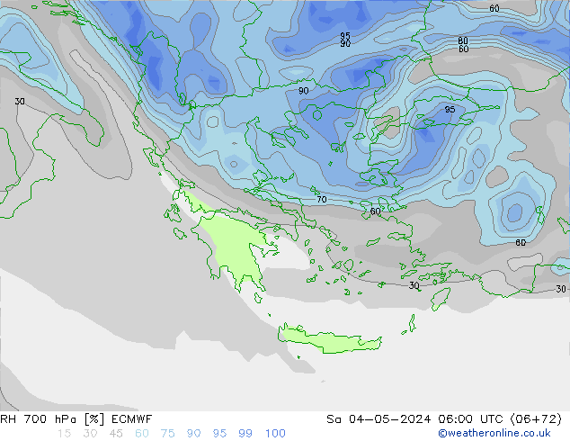 RV 700 hPa ECMWF za 04.05.2024 06 UTC