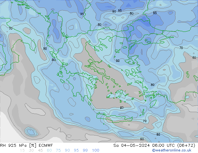 RH 925 hPa ECMWF so. 04.05.2024 06 UTC