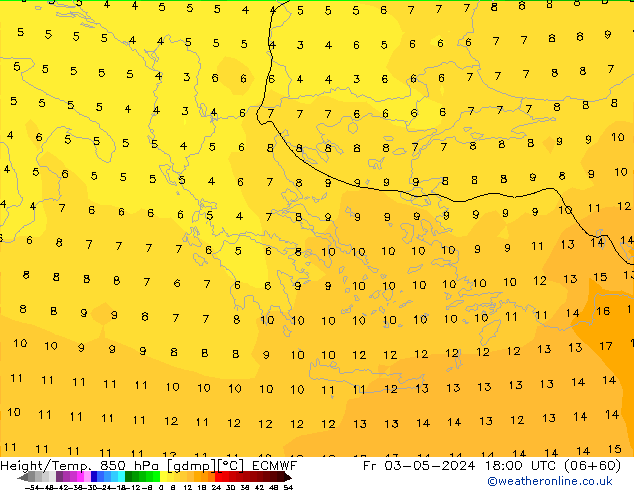 Z500/Regen(+SLP)/Z850 ECMWF vr 03.05.2024 18 UTC