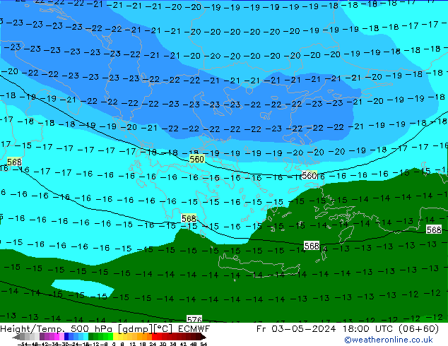 Z500/Rain (+SLP)/Z850 ECMWF ven 03.05.2024 18 UTC