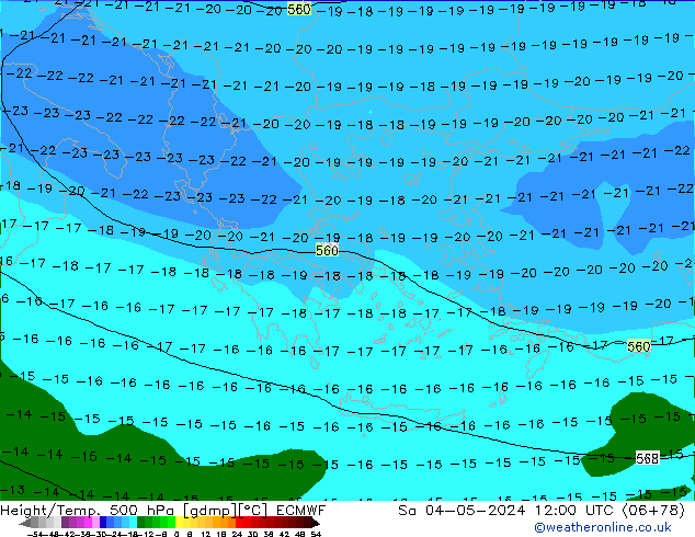 Z500/Rain (+SLP)/Z850 ECMWF Sáb 04.05.2024 12 UTC